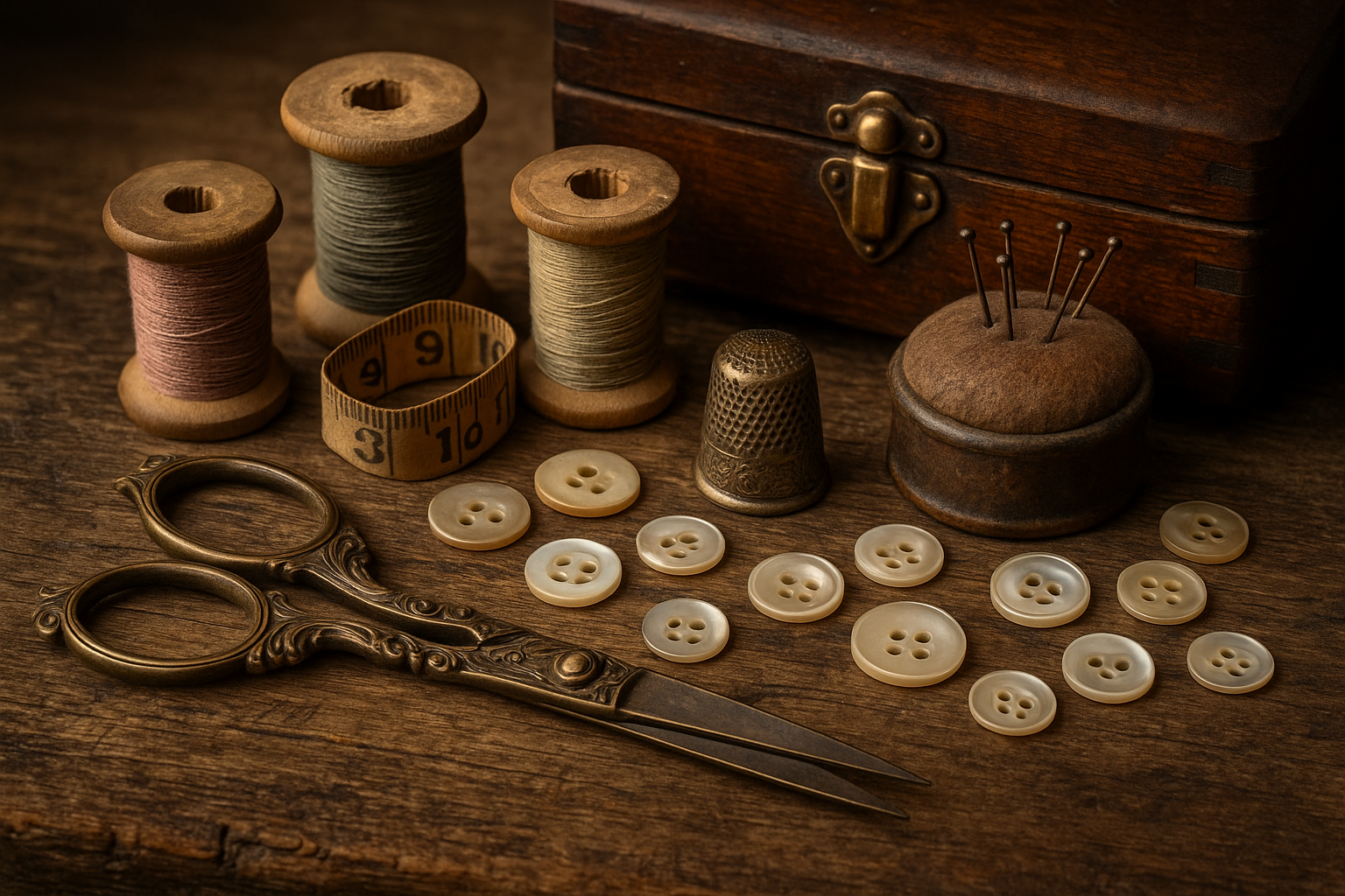 vintage antique sewing supplies