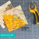 Creative Grids Curvy Log Cabin Trim Tool 6in Finished Blocks Quilt Ruler