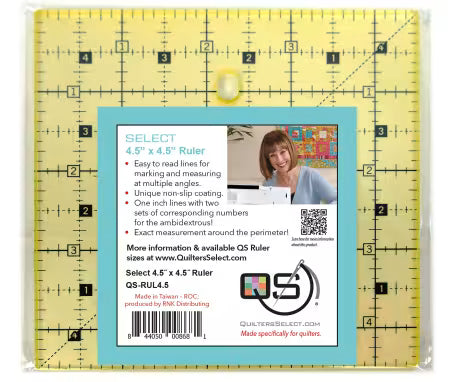 Quilter's Select 4 1/2 inch square ruler