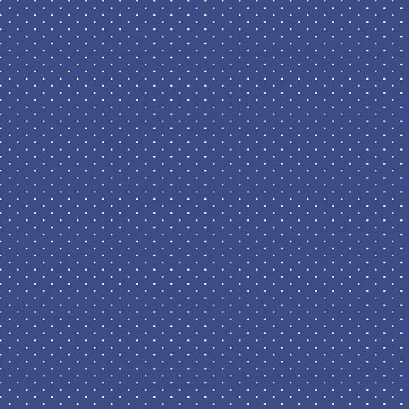 Aunt Grace goes Bold - Pin Dot/Blue